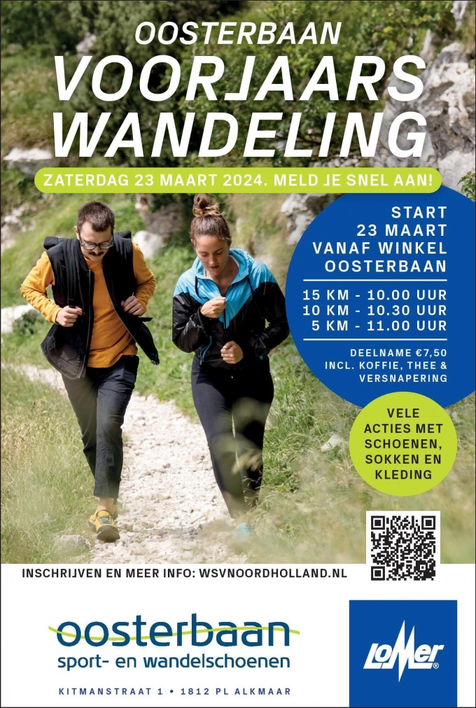  Voorjaarswandeling zaterdag 23 maart 2024