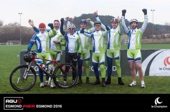 Deelname Fietsteam Oosterbaan aan AGU Egmond Pier Egmond